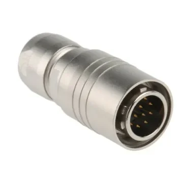 Hirose Circular Connector, 12 Contacts, Cable Mount, Miniature Connector, Plug, Male, HR10 Series - HR10-10P-12P (73) product image