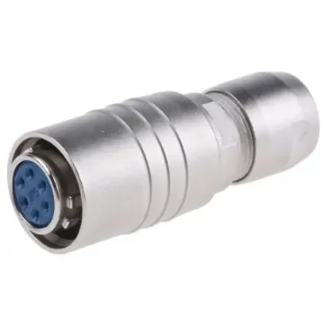 Hirose Circular Connector, 6 Contacts, Cable Mount, Miniature Connector, Plug, Female, HR10 Series - HR10-7P-6S(73) product image