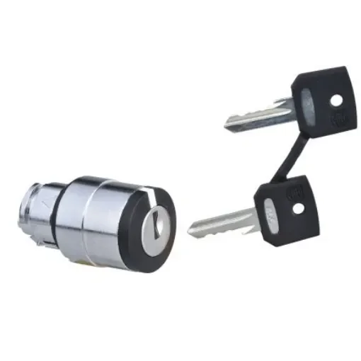 Schneider Electric Harmony XB4 3-position Key Switch Head, Spring Return Right to Centre, 22mm Cutout - ZB4BG08 product image