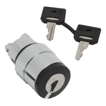 Schneider Electric Harmony XB4 2-position Key Switch Head, Latching, 22mm Cutout - ZB4BG220 product image