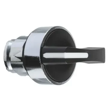 Schneider Electric Harmony XB4 Series 2 Position Selector Switch Head, 22mm Cutout, Black Handle - ZB4BJ4 product image