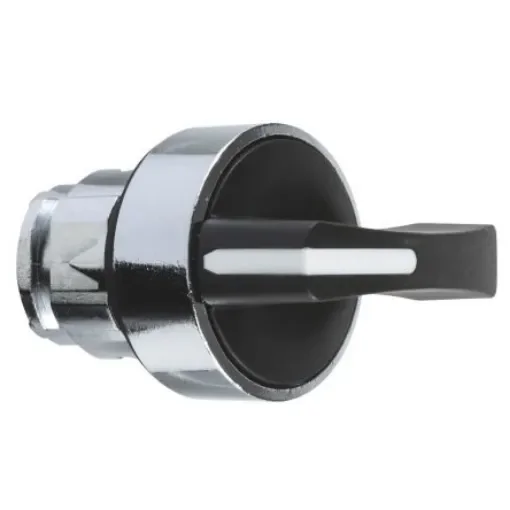 Schneider Electric Harmony XB4 Series 2 Position Selector Switch Head, 22mm Cutout, Black Handle - ZB4BJ4 product image