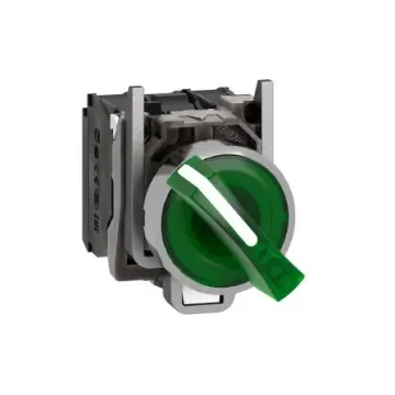Schneider Electric Selector Switch - (SPDT) 22mm Cutout Diameter, Illuminated 2 Positions - XB4BK123M5 product image