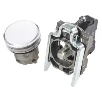 Schneider Electric, Harmony XB4, Panel Mount White Universal LED Pilot Light, 22mm Cutout, IP66, IP67, IP69(IP69K), - XB4BVB1 product image