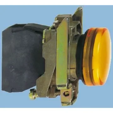 Schneider Electric, Harmony XB4, Panel Mount Green LED Pilot Light, 22mm Cutout, IP65, 120V ac/dc - XB4BVBG3EX product image