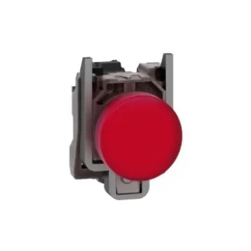 Schneider Electric, Harmony XB4, Panel Mount Red Universal LED Pilot Light, 22mm Cutout, IP66, IP67, IP69(IP69K), - XB4BVG4 product image