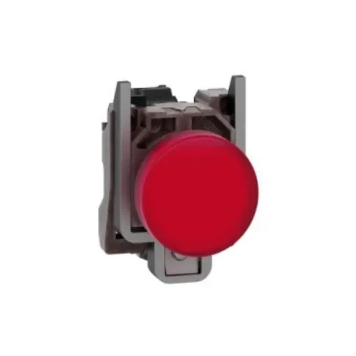 Schneider Electric, Harmony XB4, Panel Mount Red Universal LED Pilot Light, 22mm Cutout, IP66, IP67, IP69(IP69K), - XB4BVG4 product image