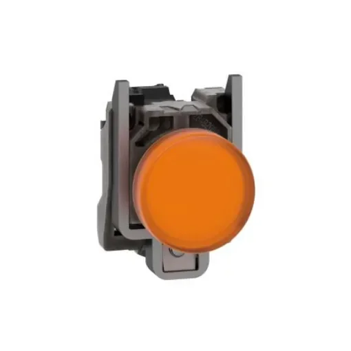 Schneider Electric, Harmony XB4, Panel Mount Orange Universal LED Pilot Light, 22mm Cutout, IP66, IP67, IP69(IP69K), - XB4BVG5 product image