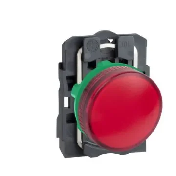 Schneider Electric, Harmony XB5, Panel Mount Red Pilot Light, 22mm Cutout, IP66, IP67, Round, 250V - XB5AV64 product image