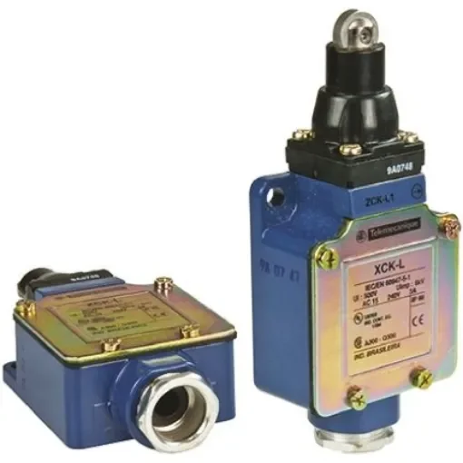Telemecanique Sensors OsiSense XC Series Plunger Limit Switch, NO/NC, IP66, SPDT, Zinc Alloy Housing, 240V ac Max, 10A - XCKL102 product image