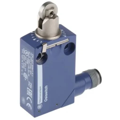 Telemecanique Sensors OsiSense XC Series Roller Plunger Limit Switch, NO/NC, IP66, IP67, IP68, DP, Zinc Alloy Housing, - XCMD2102M12 product image