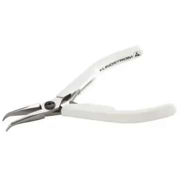 Lindstrom 7892 Electronics Pliers, Long Nose Pliers, 129 mm Overall, Bent Tip, 29mm Jaw product image