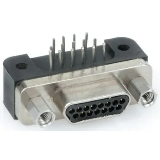 Glenair GMR7580 9 Way Through Hole D-sub Connector Socket, 1.91mm Pitch - GMR7580-9S-1BPN product image