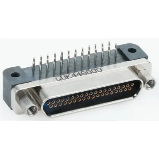 Glenair GMR7580 25 Way Through Hole D-sub Connector Socket, 1.91mm Pitch - GMR7580-25S-1BPN product image