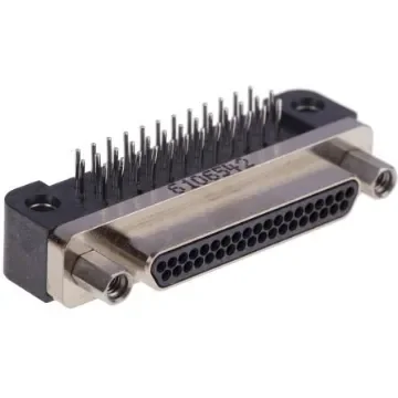 Glenair GMR7590 37 Way Right Angle Through Hole D-sub Connector Plug, 1.91mm Pitch - GMR7590-37P-1BSN product image