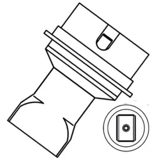 Weller ND Hot Air Nozzle for use with HAP 3000; HAP 200 & HAP 3 Hot Air Iron - T0058736841N product image