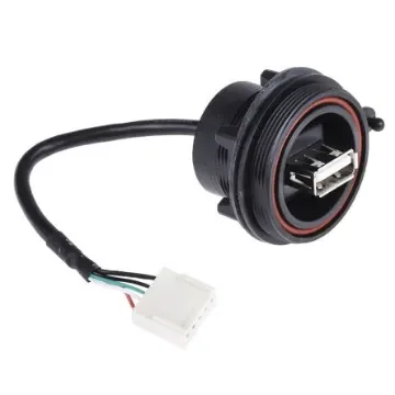 Bulgin USB 2.0, Female 5 Pin Socket to Female USB A, 150mm - PX0843/A product image