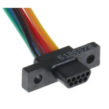 Glenair MWDL 9 Way D-sub Connector Plug - MWDL9P-6E5-18B product image