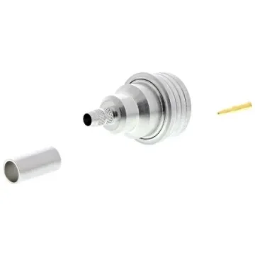 Huber+Suhner, Plug Cable Mount QN Connector, 50O, Crimp Termination, Straight Body - 11_QN-50-3-2/133_NE product image