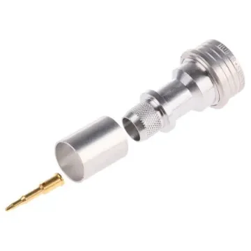 Huber+Suhner, Plug Cable Mount QN Connector, 50O, Crimp Termination, Straight Body - 11_QN-50-7-1/133_NE product image