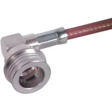 Huber+Suhner, Plug Cable Mount QN Connector, 50O, Solder Termination, Right Angle Body - 16_QN-50-3-2/133_NE product image
