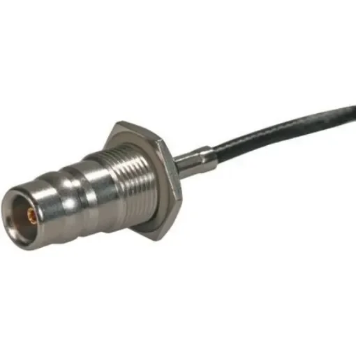 Huber+Suhner, Plug Panel Mount QN Connector, 50O, Crimp Termination, Straight Body - 24_QN-50-7-2/133_NE product image