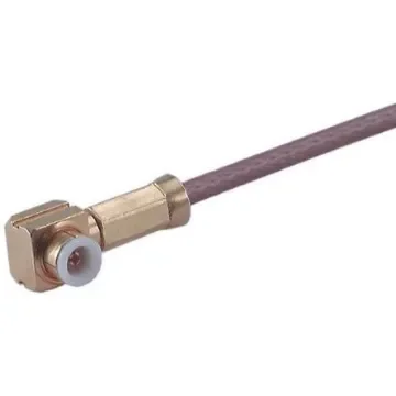 Huber+Suhner, Plug Cable Mount MMBX Connector, 50O, Solder Termination, Right Angle Body - 16_MMBX-50-2-1/111_NE product image