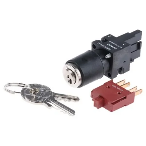 Siemens IP65 Key Switch, 1NO 2-Way - 3SB2202-4LA01 product image