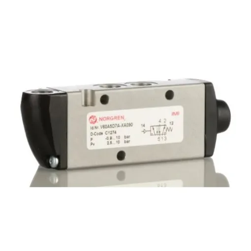 Norgren 5/2 Pneumatic Solenoid Valve - Pilot/Spring G 1/8 V60 Series - V60A5D7A-XA090 product image