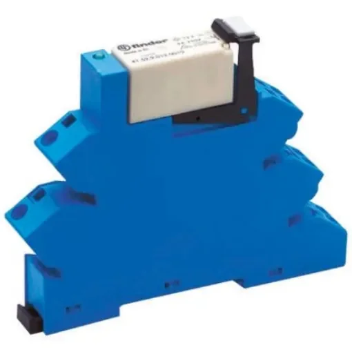 Finder 38 Series Interface Relay, DIN Rail Mount, 12V ac/dc Coil, DPDT, 2-Pole - 38.62.0.012.0060 product image