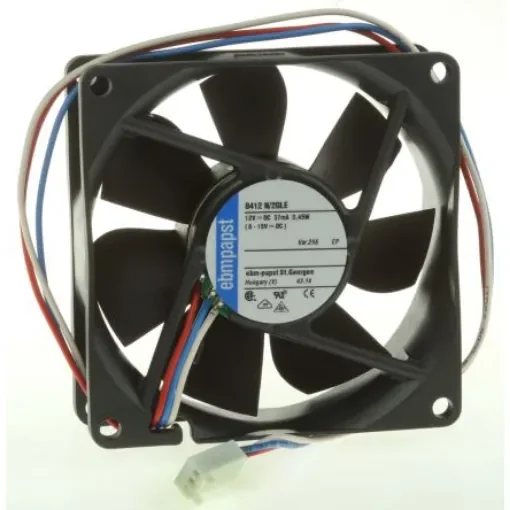 ebm-papst 8400 N Series Axial Fan, 12 V dc, DC Operation, 33m³/h, 500mW, 80 x 80 x 25mm - 8412 N/2GLE-256 product image