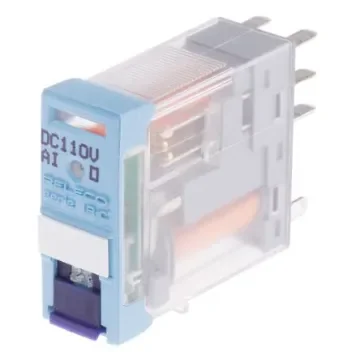 Releco PCB Mount Power Relay, 110V dc Coil, 15A Switching Current, DPDT - C12A21X110D product image