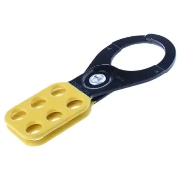 Brady Yellow 6-Lock Steel Lockout Hasp, 12.70mm Shackle, 38mm Attachment - 805843 product image