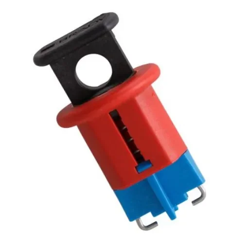 Brady Red 1-Lock Glass-Reinforced Nylon Miniature Circuit Breaker Switch Lockouts, 7.14mm Shackle - 090847 product image