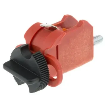 Brady Red 2-Lock Glass-Reinforced Nylon Miniature Circuit Breaker Switch Lockouts, 7.14mm Shackle - 090853 product image