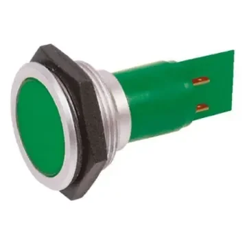Signal Construct Green Panel Mount Indicator, 230V ac, 30mm Mounting Hole Size, IP67 - SMCP3017289 product image