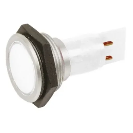 Signal Construct White Panel Mount Indicator, 230V ac, 30mm Mounting Hole Size, IP67 - SMCP3026289 product image