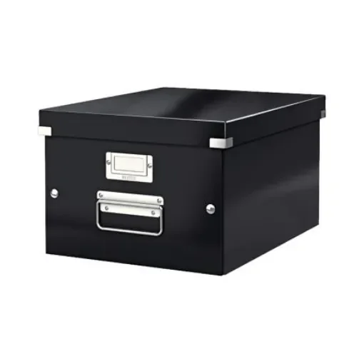 Leitz Black 1 Compartment A4 Archive Box, H220mm x W281mm x D370mm - 60440095 product image