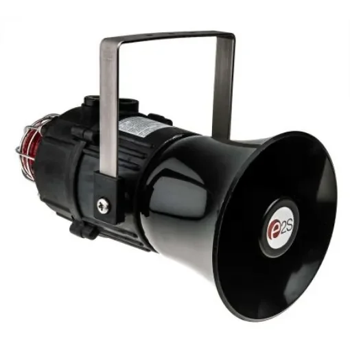e2s E2xC1X05F Series Red Sounder Beacon, 230 V ac, IP66, Wall Mount, 116dB at 1 Metre - E2XC1X05FAC230B1R1B/A product image