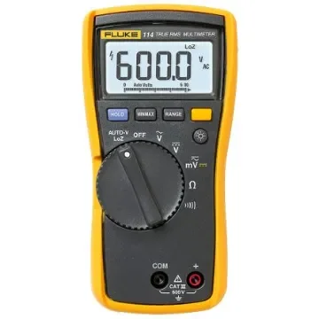 Fluke 114 Handheld Digital Multimeter, True RMS, 600V ac Max - FLUKE-114 EUR product image