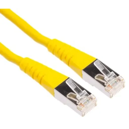 Roline, 15m Cat6, Yellow RJ45 to Male RJ45 Male, S/FTP Shielded, Terminated PVC Sheath - 21.15.1392-30 product image