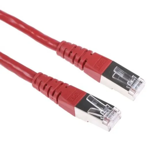Roline, 20m Cat6, Red RJ45 to Male RJ45 Male, S/FTP Shielded, Terminated PVC Sheath - 21.15.1401-20 product image