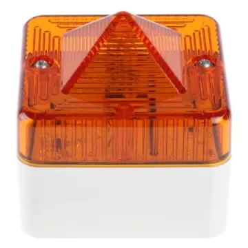 e2s L101X Series Amber Flashing Beacon, 24 V ac/dc, Surface Mount, Xenon Bulb, IP66 - L101XDC024BW/A product image