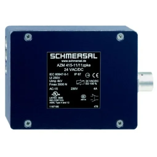 Schmersal AZM 415 Series Solenoid Interlock Switch, Power to Unlock, 24V ac/dc - AZM415-11/11 ZPKE 24VAC/DC-M20 product image