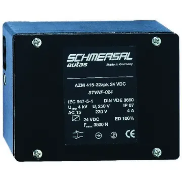 Schmersal AZM 415 Series Solenoid Interlock Switch, Power to Unlock, 110V ac - AZM415-11/11 ZPKE 110VAC-M20 product image