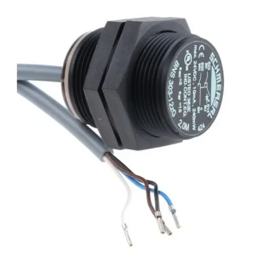 Schmersal BNS303 Series Flush Magnetic Non-Contact Safety Switch, 24V dc, Plastic Housing, 2, Cable - BNS 303-12ZG 2,0M product image