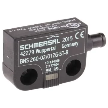 Schmersal BNS260 Series Magnetic Non-Contact Safety Switch, 24V dc, Plastic Housing, 2NC, M8 - BNS 260-02/01ZG-ST-R product image
