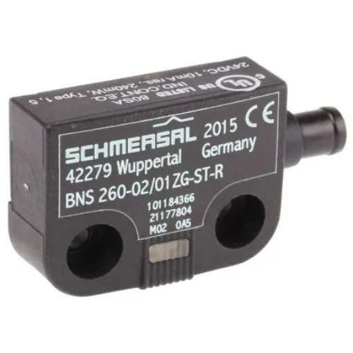 Schmersal BNS260 Series Magnetic Non-Contact Safety Switch, 24V dc, Plastic Housing, 2NC, M8 - BNS 260-02/01ZG-ST-R product image
