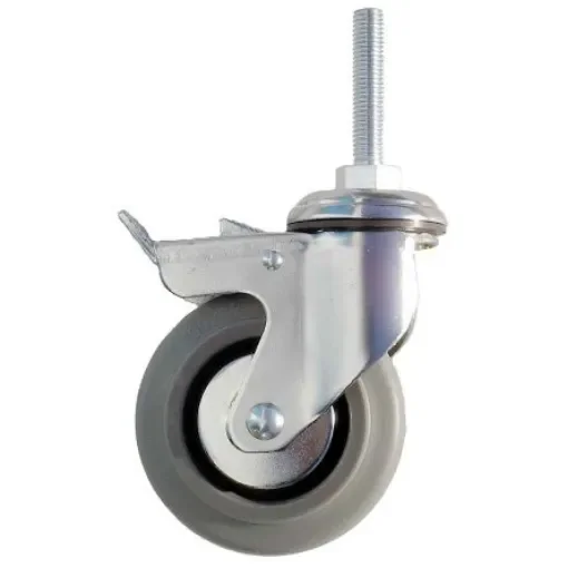 Guitel Hervieu Braked Swivel Castor Wheel, 90kg Capacity, 125mm Wheel - 155321420 product image