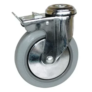 Guitel Hervieu Braked Swivel Castor Wheel, 80kg Capacity, 100mm Wheel - 145311420 product image
